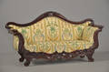 Chr. D. VIII-form sofa af mørkbejdset træ, 1800-tallet