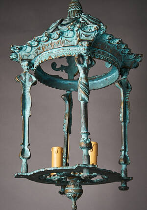Laterne Pendelleuchte, Bronze