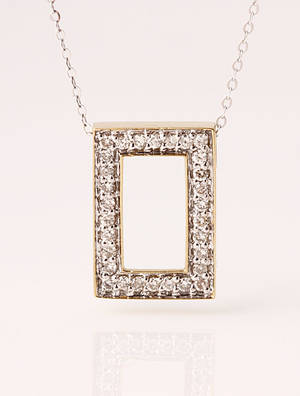 Brillant vedhæng, i alt ca. 0.30 ct
