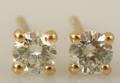 Earrings in 18k  with brilliant cut diamonds 0.40ct