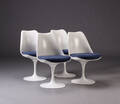 Eero Saarinen. Fire spisestole, Tulip Chair , model 1514