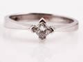 Diamant solitairering af 18 kt. hvidguld, på ca. 0.25 ct.