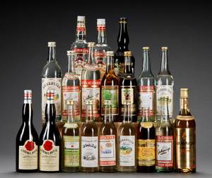 21 fl. Diverse spiritus.