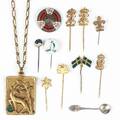 PARTI pins, saltsked silver mm