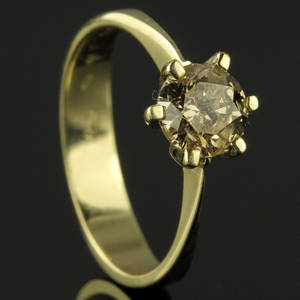 Solitairering ca. 1.01 ct.