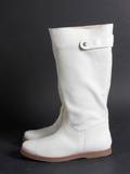 Bibob 10 par støvler i hvid skind med gummisål  10
