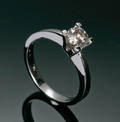 Diamant solitaire ring, ca. 0.63 ct