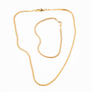Armband halskedja 18 k guld
