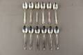Kaffeskedar i silver 12 st