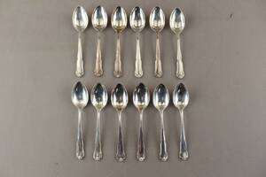 Kaffeskedar i silver 12 st