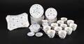 Royal Copenhagen Musselmalet, riflet kaffeservice af porcelæn. 38