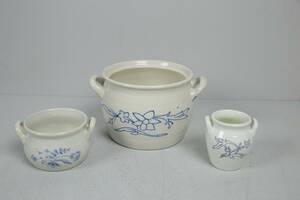 BLÅVITA KRUKOR, 3 st, Rörstrand och Gustavsberg