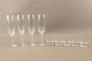 Whiskyglas Pippi 5 st och champagneglas 4 st Kosta Boda
