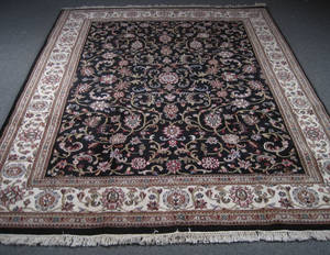 Kashmir Sarouk tæppe, 247x300cm.