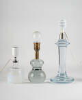 Tre bordslampor i glas 3