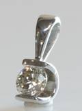 Brillantvedhæng, ca. 0.45 ct.