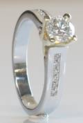 Brillantring, ca. 0.72 ct.