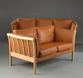 To-personers og tre-personer sofa af læder 2