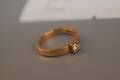 Ring med sten, 18K guld, diam 17 mm
