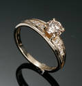 Diamantring, i alt ca. 0.78 ct