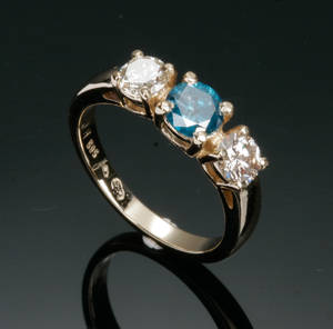 Diamant alliancering, i alt ca. 1.38 ct