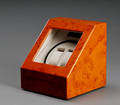 Watch winder i kasse af fugleøjetræ