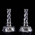 LJUSSTAKAR, 1-par, silver, GAB, Barockstil, 1945.