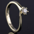Solitaire ring ca. 0.25 ct.