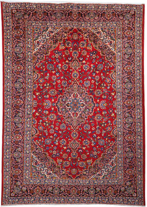 Persisk Kashan tæppe 380x253 cm.