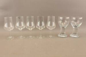 Vinprovarglas Orrefors 5 st och vinglas 2 st