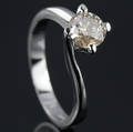 Solitaire ring ca. 0.95 ct.