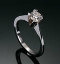Diamant solitaire ring, ca. 0.63 ct