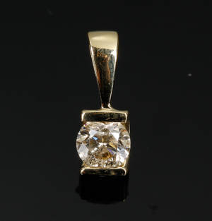 Diamant vedhæng, ca. 0.45 ct