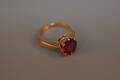 Ring guld 18Ksten, diam 18 mm