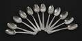Kaffeskedar 12st, silver