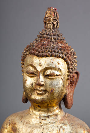 Kinesisk Buddha af jern