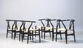 Hans J. Wegner 1914 - 2007. Sæt på seks Y-stole, model CH-24. 6