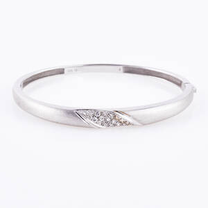 Armring 14 k guld diamanter tot 0,42 ct 