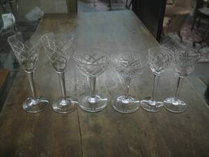 Glasservisdelar, slipade