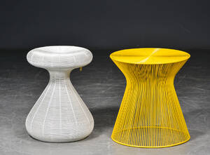 Villa Collection, 2 skamler af bemalet metaltråd 2