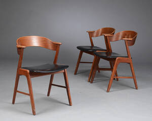 Kai Kristiansen. Tre stole af teak 3 Denne vare er sat til omsalg under nyt varenummer 4179586