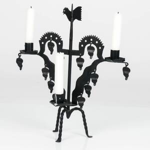 KANDELBABER, smidesjärn, 1900-tal