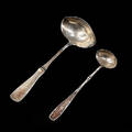 SERVERINGSBESTICK, 2 delar, silver.