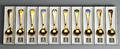 Georg Jensen. Juleskeerårsskeer. 10