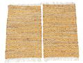 Skindtæpper. To tæpper af læderstrimler 2 Denne vare er sat til omsalg under nyt varenummer 4213021