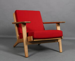 Hans J. Wegner. Lænestol af egetræ, model GE-290