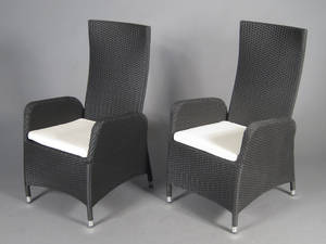 2 stk. havestole med regulerbar ryg 2