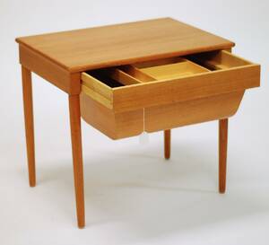 SYBORD TEAK MED LÅDA 195060-TAL, HÖ 51,5 BR 58 DJ 41,5 CM