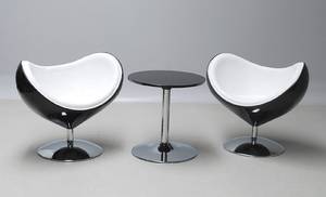 lounge møblement med hvilestole samt bord 3