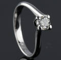 Solitaire ring ca. 0.45 ct.